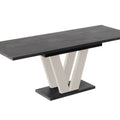 Ausziehbarer Esstisch "Lara Kaschmir" 130-210cm (Beton Dunkel) von Endo-Möbel bei coso-home