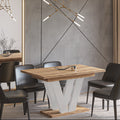 Ausziehbarer Esstisch "Lara Kaschmir" 130-210cm (Eiche Craft Gold) von Endo-Möbel bei coso-home