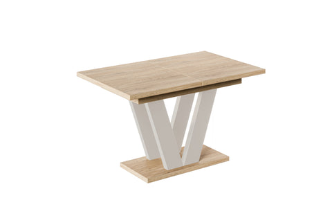 Ausziehbarer Esstisch "Lara Kaschmir" 130-210cm (Eiche Cremona) von Endo-Möbel bei coso-home