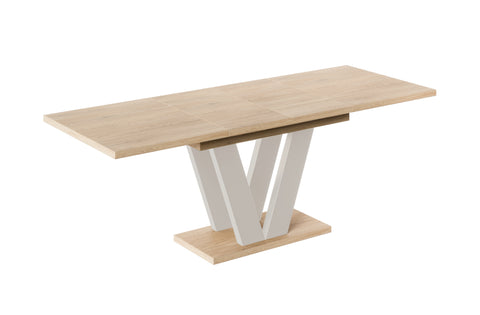 Ausziehbarer Esstisch "Lara Kaschmir" 130-210cm (Eiche Cremona) von Endo-Möbel bei coso-home