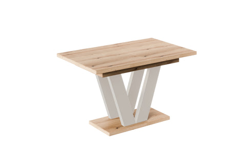 Ausziehbarer Esstisch "Lara Kaschmir" 130-210cm (Eiche Evoke) von Endo-Möbel bei coso-home