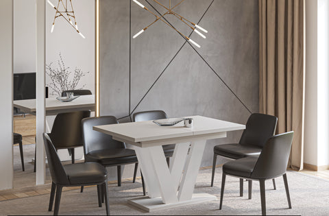 Ausziehbarer Esstisch "Lara Kaschmir" 130-210cm (Kaschmir Beige) von Endo-Möbel bei coso-home