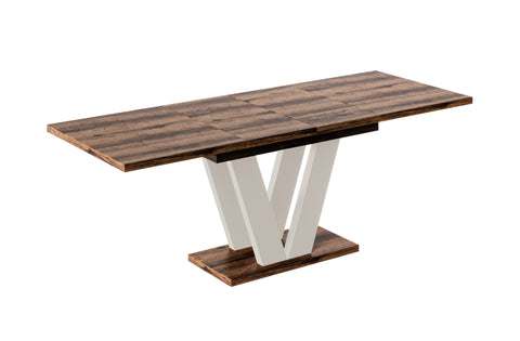 Ausziehbarer Esstisch "Lara Kaschmir" 130-210cm (Eiche Monastery) von Endo-Möbel bei coso-home