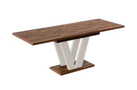 Ausziehbarer Esstisch "Lara Kaschmir" 130-210cm (Eiche Stirling) von Endo-Möbel bei coso-home