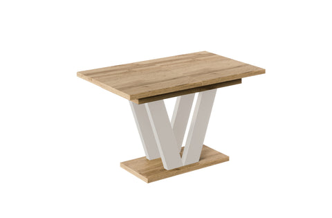 Ausziehbarer Esstisch "Lara Kaschmir" 130-210cm (Eiche Wotan) von Endo-Möbel bei coso-home