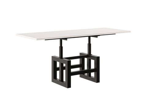 Couchtisch "Lili" 110-170cm (Weiß Hochglanz) von Endo-Möbel bei coso-home