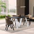 Ausziehbarer Esstisch "Lungo White" 130-405cm (Beton Dunkel) von Endo-Möbel bei coso-home