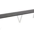 Ausziehbarer Esstisch "Lungo White" 130-405cm (Beton Dunkel) von Endo-Möbel bei coso-home