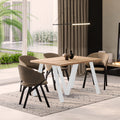 Ausziehbarer Esstisch "Lungo White" 130-405cm (Eiche Craft Gold) von Endo-Möbel bei coso-home