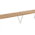 Ausziehbarer Esstisch "Lungo White" 130-405cm (Eiche Craft Gold) von Endo-Möbel bei coso-home
