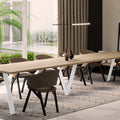 Ausziehbarer Esstisch "Lungo White" 130-405cm (Eiche Cremona) von Endo-Möbel bei coso-home