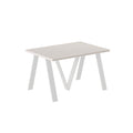 Ausziehbarer Esstisch "Lungo White" 130-405cm (Kaschmir Beige) von Endo-Möbel bei coso-home