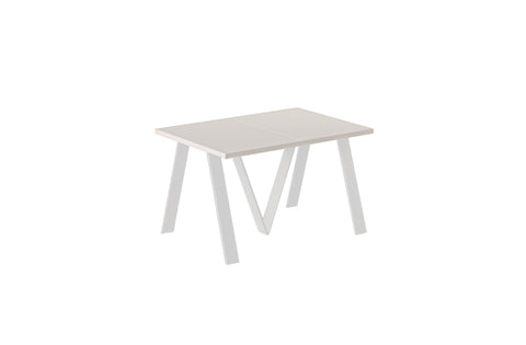 Ausziehbarer Esstisch "Lungo White" 130-405cm (Kaschmir Beige) von Endo-Möbel bei coso-home