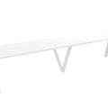 Ausziehbarer Esstisch "Lungo White" 130-405cm (Weiß Hochglanz) von Endo-Möbel bei coso-home