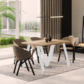 Ausziehbarer Esstisch "Lungo White" 130-405cm (Eiche Wotan) von Endo-Möbel bei coso-home