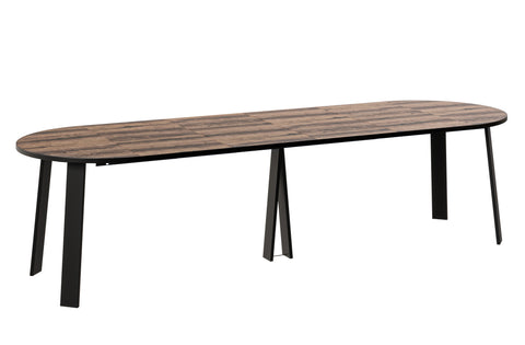 Ausziehbarer runder Esstisch "Mars" 100-312cm (Eiche Monastery) von Endo-Möbel bei coso-home