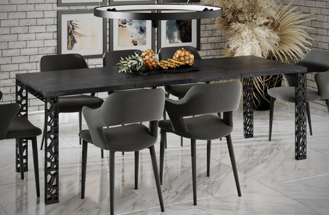 Ausziehbarer Esstisch Matio (Beton Dunkel) von Endo-Möbel bei coso-home