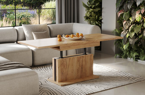 Couchtisch "Solaris" 110-170cm (Eiche Craft Gold) von Endo-Möbel bei coso-home