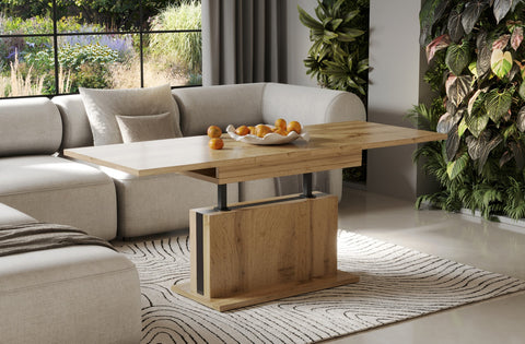 Couchtisch "Solaris" 110-170cm (Eiche Wotan) von Endo-Möbel bei coso-home