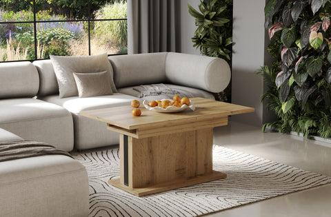 Couchtisch "Solaris" 110-170cm (Eiche Wotan) von Endo-Möbel bei coso-home