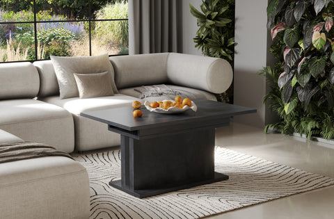 Couchtisch "Solaris" 110-170cm (Beton Dunkel) von Endo-Möbel bei coso-home