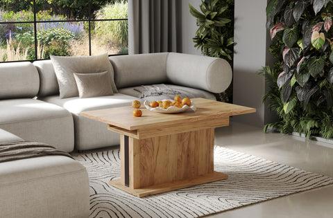 Couchtisch "Solaris" 110-170cm (Eiche Craft Gold) von Endo-Möbel bei coso-home