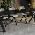 Ausziehbarer Esstisch "X" 130-210xm (Beton Dunkel) von Endo-Möbel bei coso-home