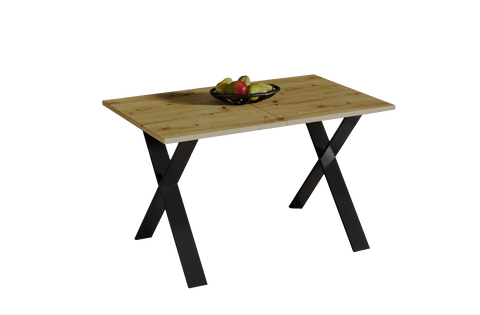 Ausziehbarer Esstisch "X" 130-210xm (Eiche Artisan) von Endo-Möbel bei coso-home