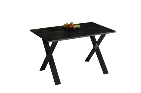 Ausziehbarer Esstisch "X" 130-210xm (Beton Dunkel) von Endo-Möbel bei coso-home