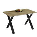 Ausziehbarer Esstisch "X" 130-210xm (Eiche Natur) von Endo-Möbel bei coso-home