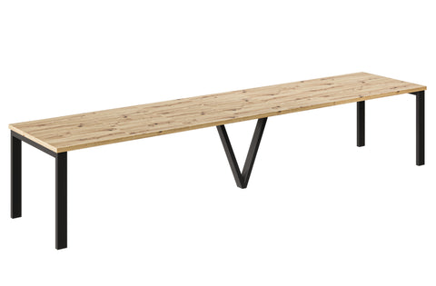 Ausziehbarer Esstisch "Titan" 130-405cm (Eiche Artisan) von Endo-Möbel bei coso-home