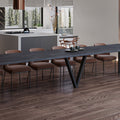 Ausziehbarer Esstisch "Titan" 130-405cm (Beton Dunkel) von Endo-Möbel bei coso-home