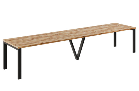 Ausziehbarer Esstisch "Titan" 130-405cm (Eiche Craft Gold) von Endo-Möbel bei coso-home