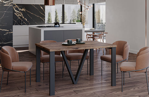 Ausziehbarer Esstisch "Titan" 130-405cm (Eiche Monastery) von Endo-Möbel bei coso-home