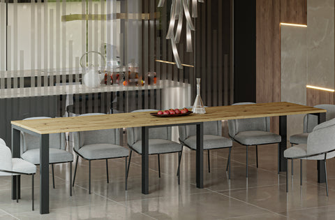 Ausziehbarer Esstisch "Vast" 130-330cm (Eiche Artisan) von Endo-Möbel bei coso-home