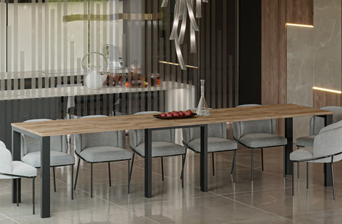 Ausziehbarer Esstisch "Vast" 130-330cm (Eiche Craft Gold) von Endo-Möbel bei coso-home