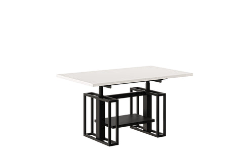 Couchtisch "Victoria" 110-170cm (Weiß Hochglanz) von Endo-Möbel bei coso-home