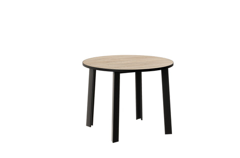 Ausziehbarer runder Esstisch "Wenus" 100-206cm (Eiche Cremona) von Endo-Möbel bei coso-home