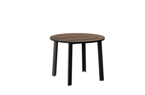 Ausziehbarer runder Esstisch "Wenus" 100-206cm (Eiche Stirling) von Endo-Möbel bei coso-home