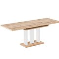 Ausziehbarer Esstisch "Appia White" 130-210cm (Eiche Evoke) von Endo-Möbel bei coso-home