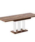 Ausziehbarer Esstisch "Appia White" 130-210cm (Eiche Monastery) von Endo-Möbel bei coso-home