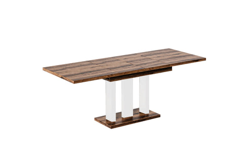 Ausziehbarer Esstisch "Appia White" 130-210cm (Eiche Monastery) von Endo-Möbel bei coso-home