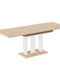 Ausziehbarer Esstisch "Appia White" 130-210cm (Eiche Cremona) von Endo-Möbel bei coso-home