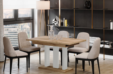 Esstisch Appia White in der Basislänge