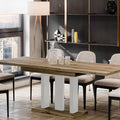 Esstisch Appia White mit weißen Beinen im modernen Esszimmer