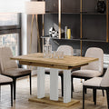 Ausziehbarer Esstisch "Appia White" 130-210cm (Eiche Artisan) von Endo-Möbel bei coso-home