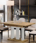 Ausziehbarer Esstisch "Appia White" 130-210cm (Eiche Artisan) von Endo-Möbel bei coso-home