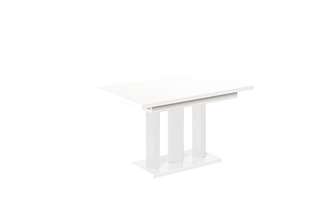 Ausziehbarer Esstisch "Appia White" 130-210cm (Weiß Hochglanz) von Endo-Möbel bei coso-home