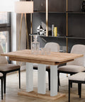 Ausziehbarer Esstisch "Appia White" 130-210cm (Eiche Craft Gold) von Endo-Möbel bei coso-home