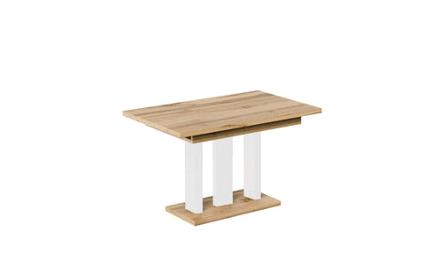 Ausziehbarer Esstisch "Appia White" 130-210cm (Eiche Wotan) von Endo-Möbel bei coso-home